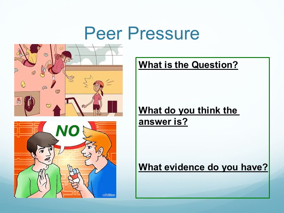 Personal essays on peer pressure